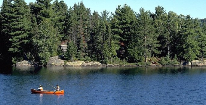 Lake and trees at provincial park