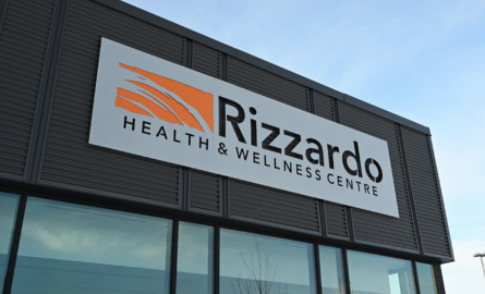 Rizzardo Health Centre front entrance sign