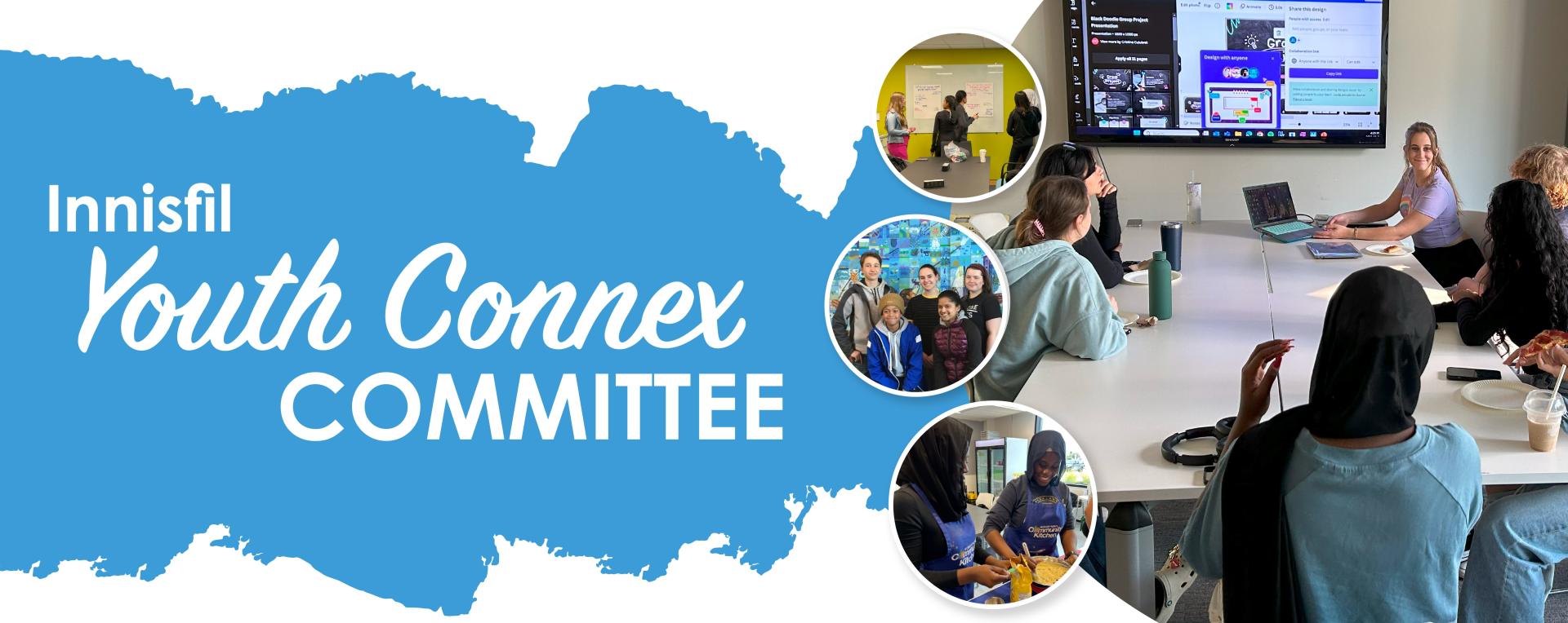 Innisfil Youth Connex members at committee meetings and events