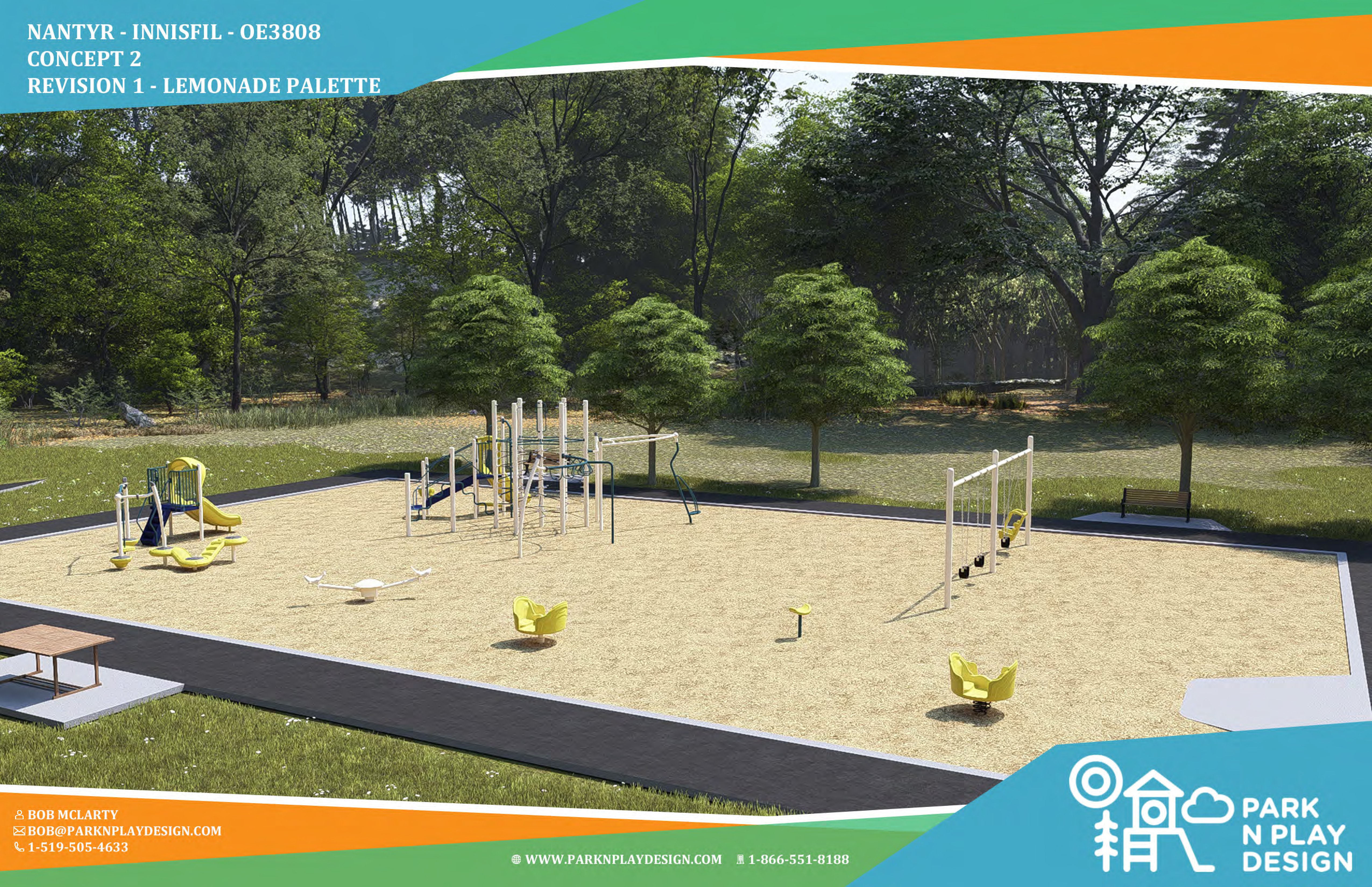 Nantyr Park playground rendering