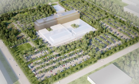 Rendering of future south campus building