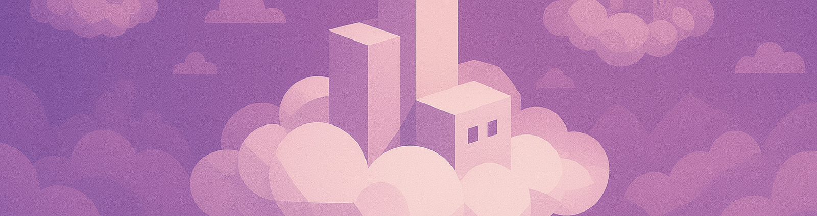 Image of cartoon clouds depicting a cartoon-like state.