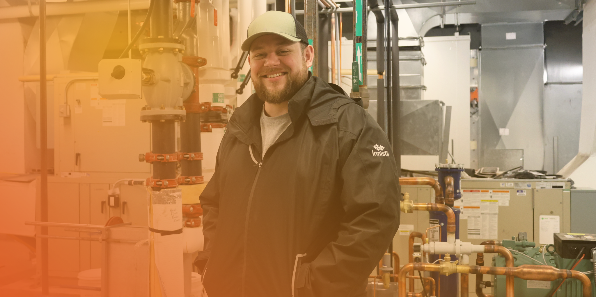 facility employee smiling