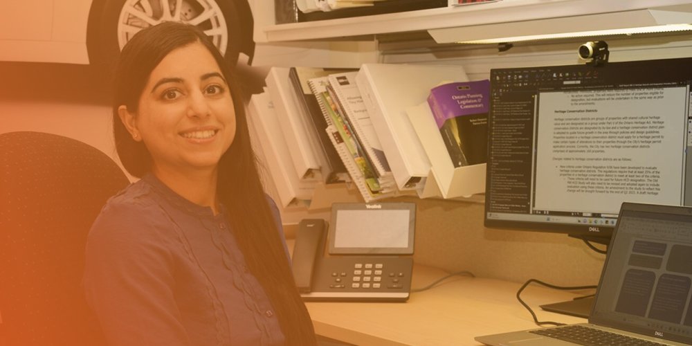 employee working at their desk