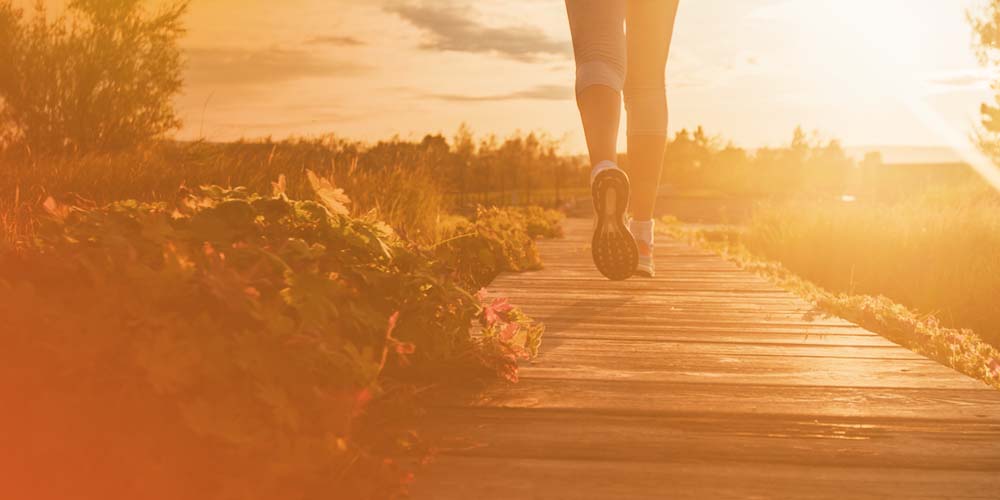 woman running