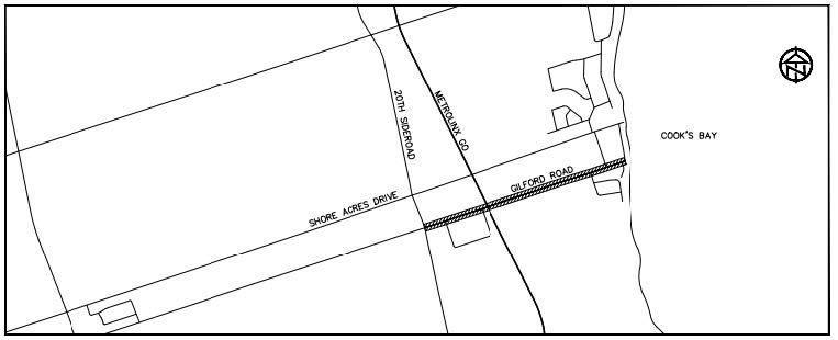 Road map of Gilford Road