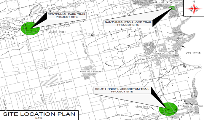 Trail construction map 2023