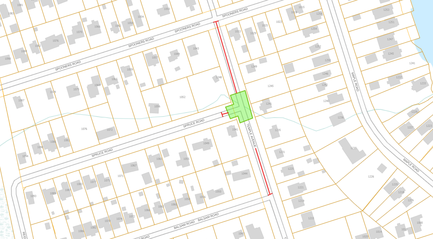 Temple road closure map