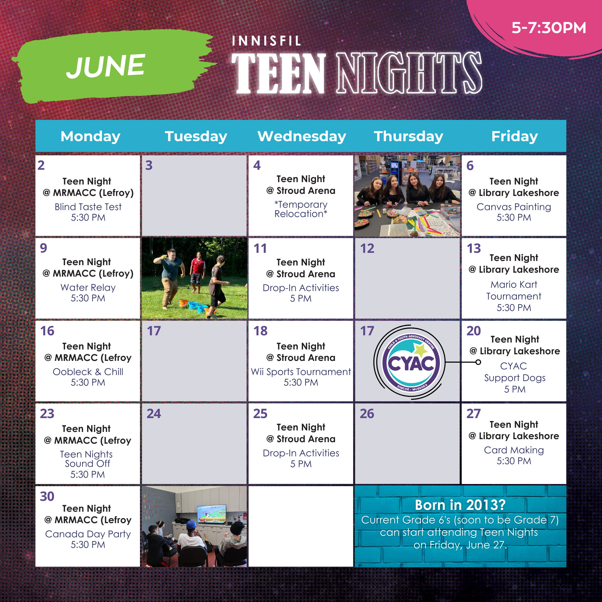 June calendar