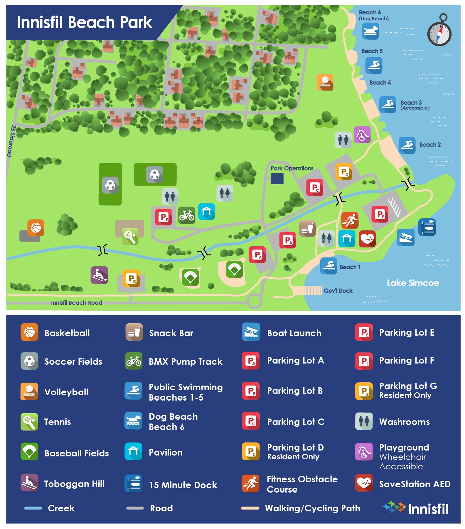 Innisfil Beach Park Town Of Innisfil   Innisfil Park Map 