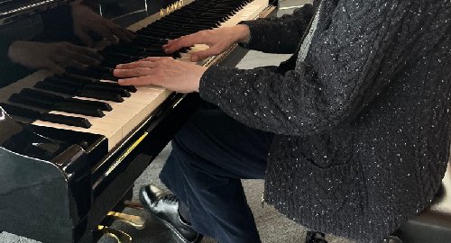 Man playing piano