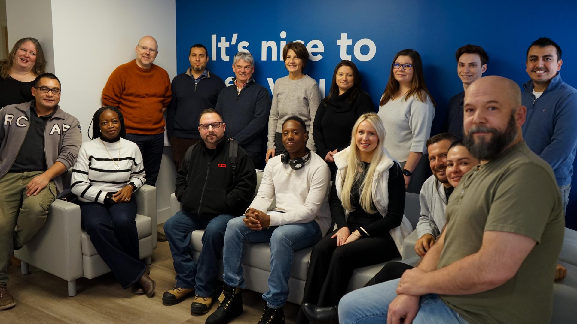 Group of diverse people attending DMZ launchpad event