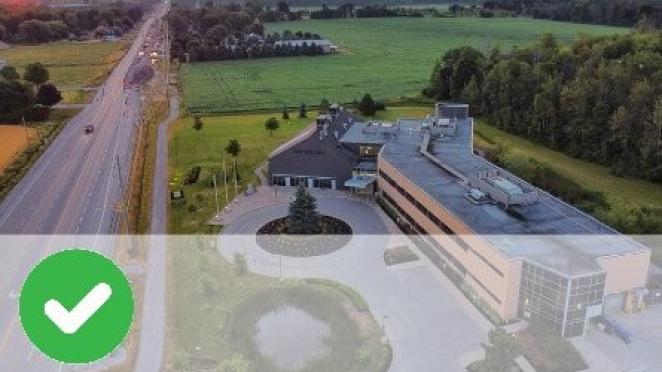 Aerial view of Town Hall