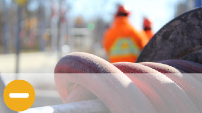 close up of a water hose