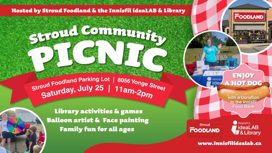 Stroud Community Picnic on July 25 from 11 am to 2 pm
