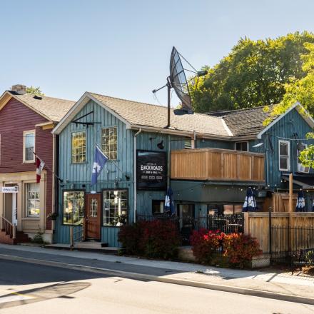 Historic buildings in downtown Cookstown business area